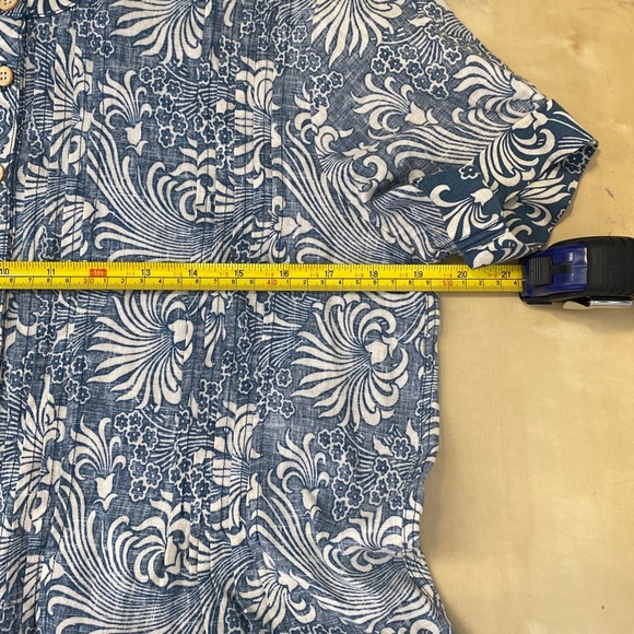 Faherty Women’s Hawaiian Print Gemina Tunic Dress Size XS VNeck Short Sleeve - Picture 4 of 11